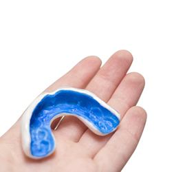 custom mouthguard provided by an emergency dentist in Conway